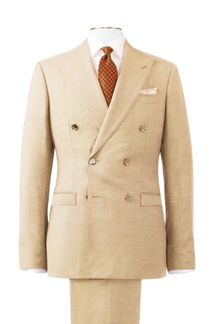 SUITS DOUBLE BREASTED BEIGE