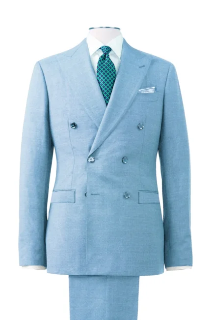 SUITS DOUBLE BREASTED BLUE