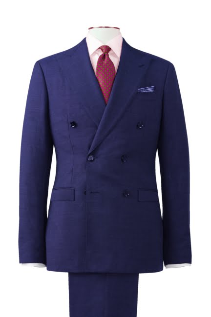 SUITS DOUBLE BREASTED ROYAL BLUE